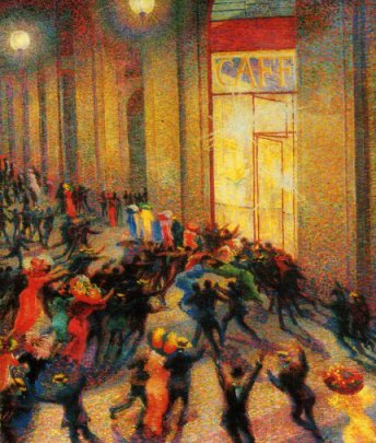 U. Boccioni, Rissa in galleria